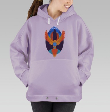 Яркий спутник, Hoodie Oversize Fiolet