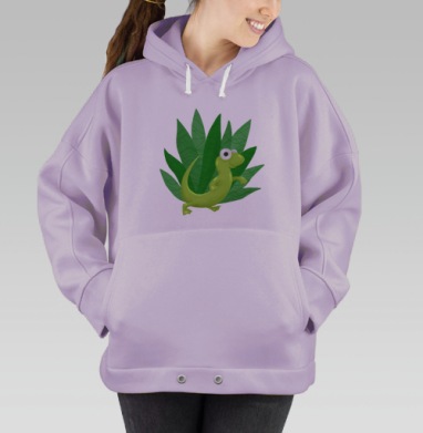 Ящерка, Hoodie Oversize Fiolet