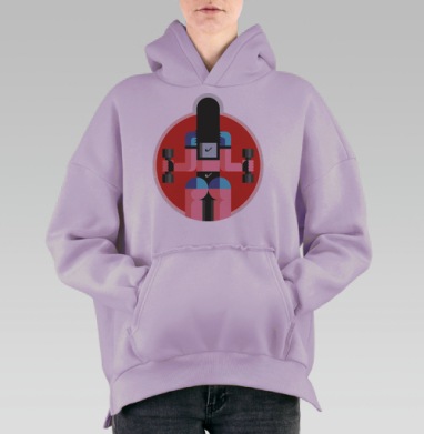 З.О.Ж., Hoodie Oversize Fiolet, утепленная