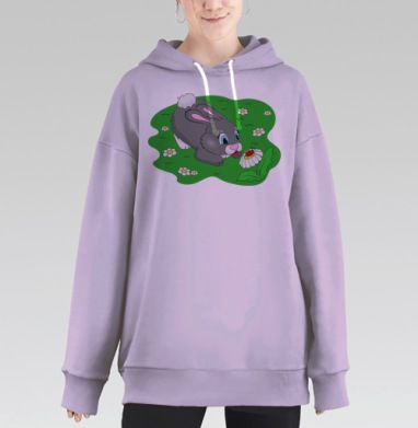 Зайка, Hoodie Long Oversize Fiolet