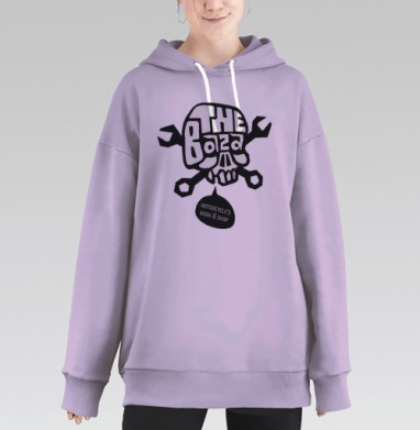 ЗЕ БАЗА 3, Hoodie Long Oversize Fiolet