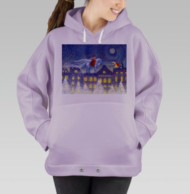 Зимняя сказка, Hoodie Oversize Fiolet