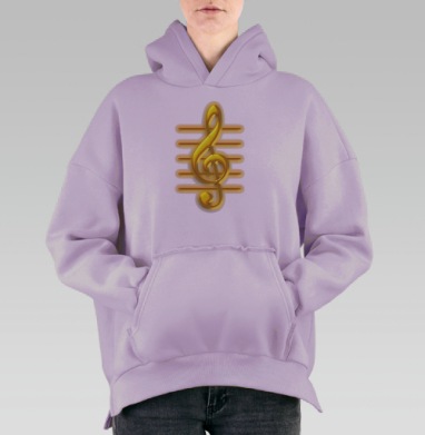 Золотой ключ, Hoodie Oversize Fiolet, утепленная