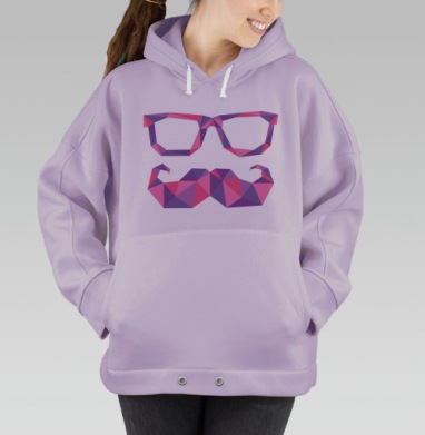 100% ХИПСТЕР, Hoodie Oversize Fiolet