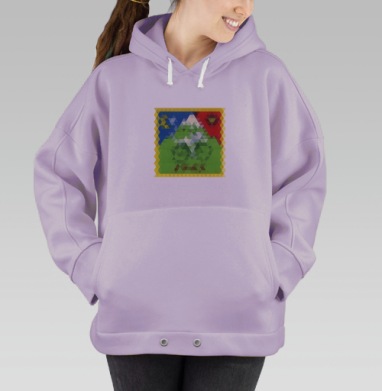 1943, Hoodie Oversize Fiolet