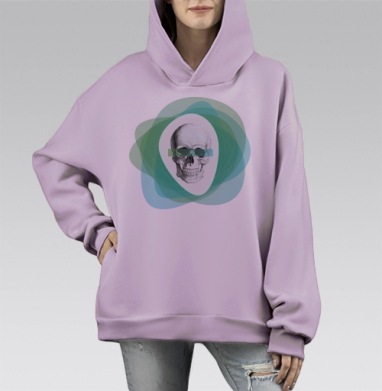 213, Hoodie Mono Fiolet, оверсайз, утепленная
