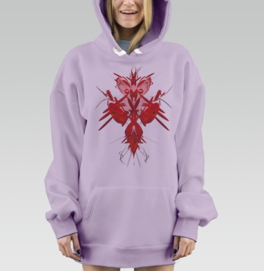 ad / Реклама, Hoodie Mjhigh Dig Mel, Fiolet, утепленная