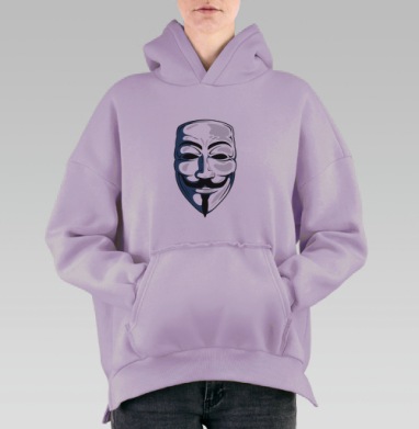 Anonymous / Анонимус, Hoodie Oversize Fiolet, утепленная