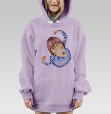 Балеринка, Hoodie Mjhigh Dig Mel, Fiolet, утепленная