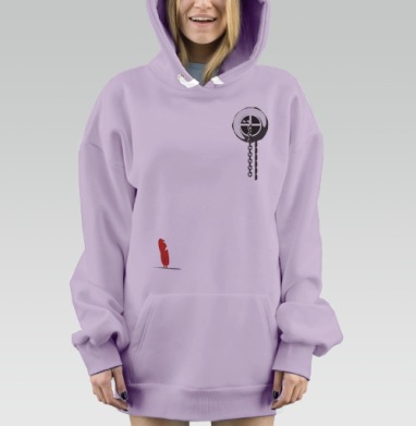 bath_story / Банная история, Hoodie Mjhigh Dig Mel, Fiolet, утепленная