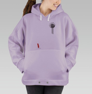 bath_story / Банная история, Hoodie Oversize Fiolet