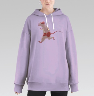 Бегун, Hoodie Long Oversize Fiolet