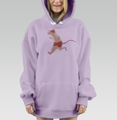 Бегун, Hoodie Mjhigh Dig Mel, Fiolet, утепленная