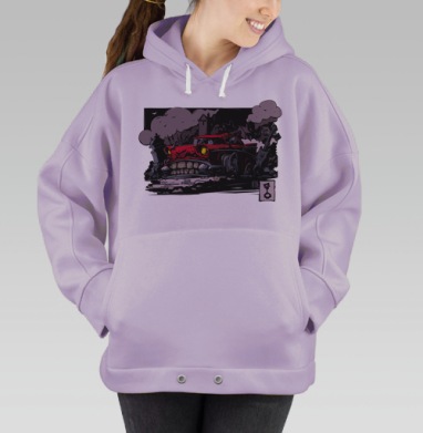 Bel-Air. The corpse. / Бель-Эйр. Труп, Hoodie Oversize Fiolet