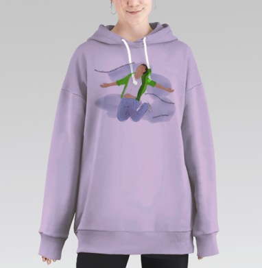Без ограничений, Hoodie Long Oversize Fiolet