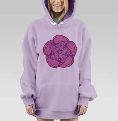 Cucumberdelic / Огуределика, Hoodie Mjhigh Dig Mel, Fiolet, утепленная