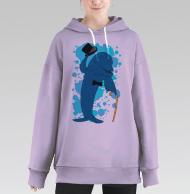 джентельмен, Hoodie Long Oversize Fiolet