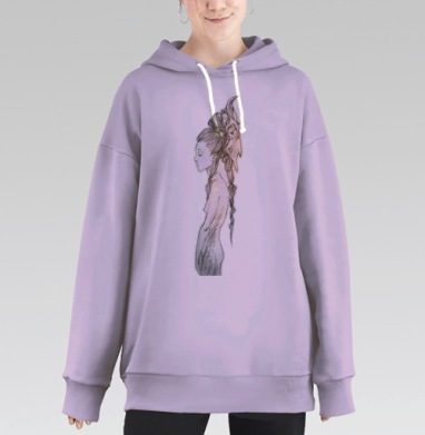 Дуальность: Чувственность и Мифическая Сила, Hoodie Long Oversize Fiolet
