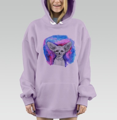 Фенек, Hoodie Mjhigh Dig Mel, Fiolet, утепленная