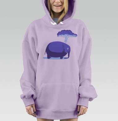 Фиолетовая молния бьет в круглый слон, Hoodie Mjhigh Dig Mel, Fiolet, утепленная