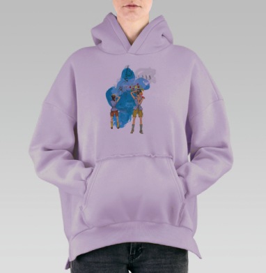 Фотоохота!, Hoodie Oversize Fiolet, утепленная