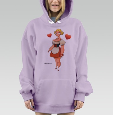 Frankie Morelle Milan, Hoodie Mjhigh Dig Mel, Fiolet, утепленная