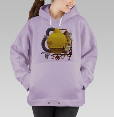 Желтая фантастическая машина, Hoodie Oversize Fiolet