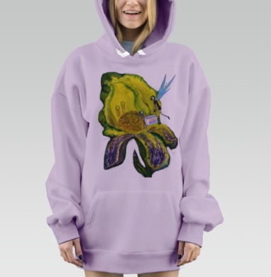 генномодифицированный мозг, Hoodie Mjhigh Dig Mel, Fiolet, утепленная