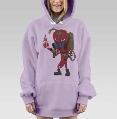Жгучий перец., Hoodie Mjhigh Dig Mel, Fiolet, утепленная