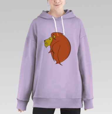 Грива льва, Hoodie Long Oversize Fiolet
