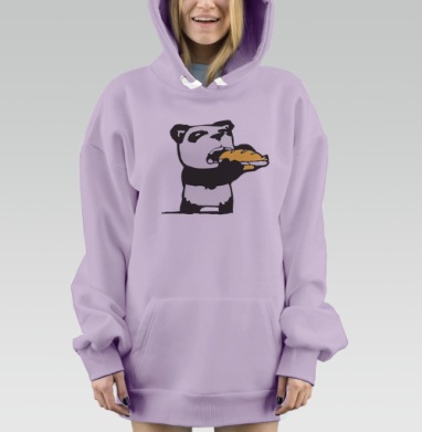 hungry Pandi / Голодный Панди, Hoodie Mjhigh Dig Mel, Fiolet, утепленная