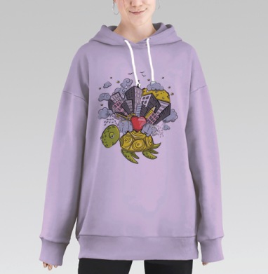 Imaginarium / Воображариум, Hoodie Long Oversize Fiolet