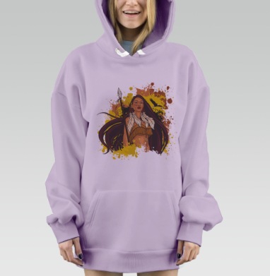 Индианка, Hoodie Mjhigh Dig Mel, Fiolet, утепленная