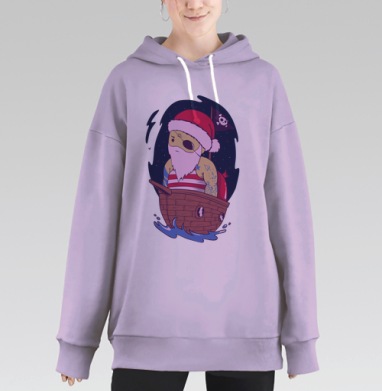 Капитан Джек Мороз, Hoodie Long Oversize Fiolet