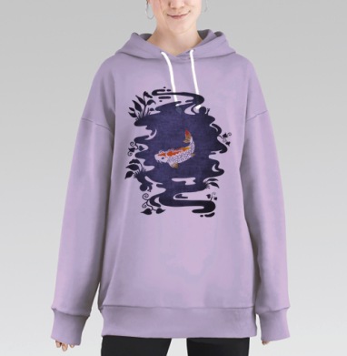 Карп, Hoodie Long Oversize Fiolet