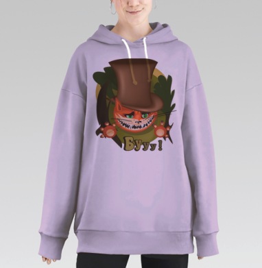 Киса в стране чудес, Hoodie Long Oversize Fiolet
