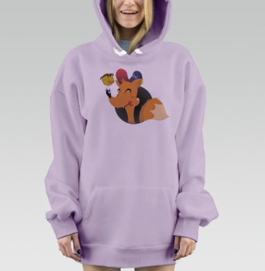 Колобок, Hoodie Mjhigh Dig Mel, Fiolet, утепленная