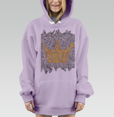 Коптево Улыбается, Hoodie Mjhigh Dig Mel, Fiolet, утепленная