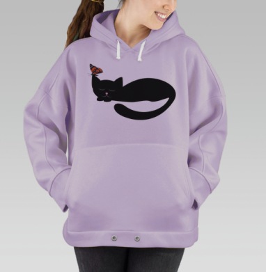 Кошачьи сны, Hoodie Oversize Fiolet