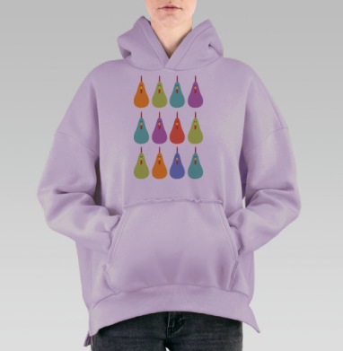 Курицы, Hoodie Oversize Fiolet, утепленная