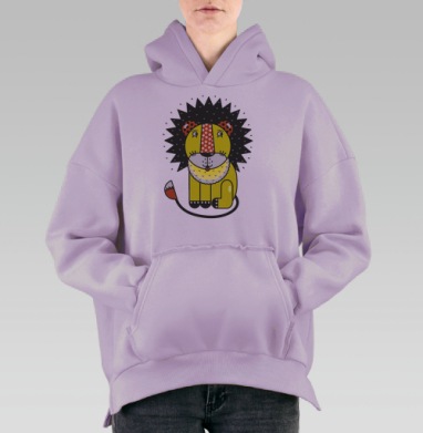 Львенок, Hoodie Oversize Fiolet, утепленная