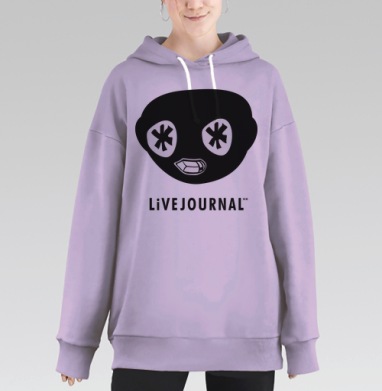 Логотип LiveJournal Живой Журнал ЖЖ, Hoodie Long Oversize Fiolet