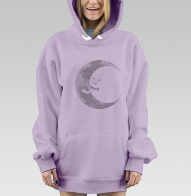 лунная любовь, Hoodie Mjhigh Dig Mel, Fiolet, утепленная