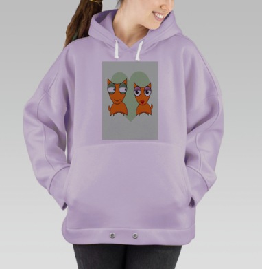 Любовь лисиц, Hoodie Oversize Fiolet