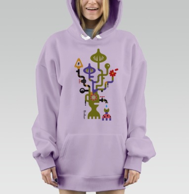 Мать и дитя -), Hoodie Mjhigh Dig Mel, Fiolet, утепленная