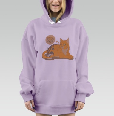 мечты, Hoodie Mjhigh Dig Mel, Fiolet, утепленная