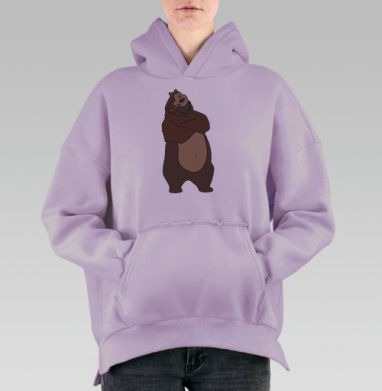Медведжонни, Hoodie Oversize Fiolet, утепленная