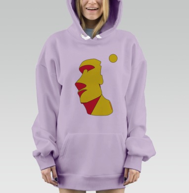 Моаи, Hoodie Mjhigh Dig Mel, Fiolet, утепленная