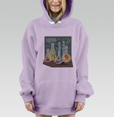 Настоящая лаборатория, Hoodie Mjhigh Dig Mel, Fiolet, утепленная