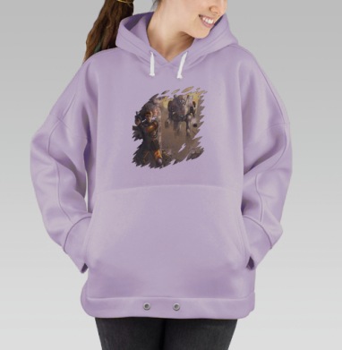 Не равный бой, Hoodie Oversize Fiolet